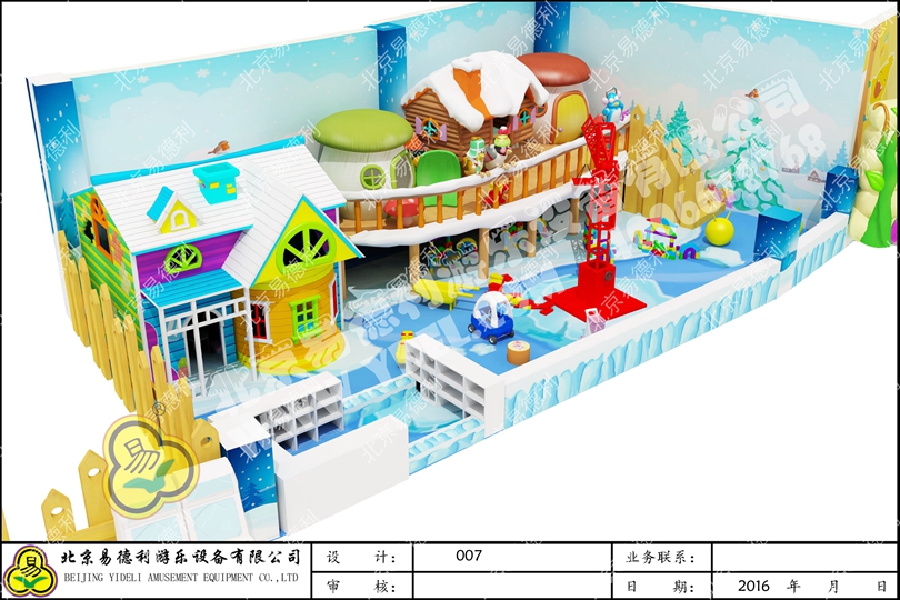 冰雪風格淘氣堡設(shè)備